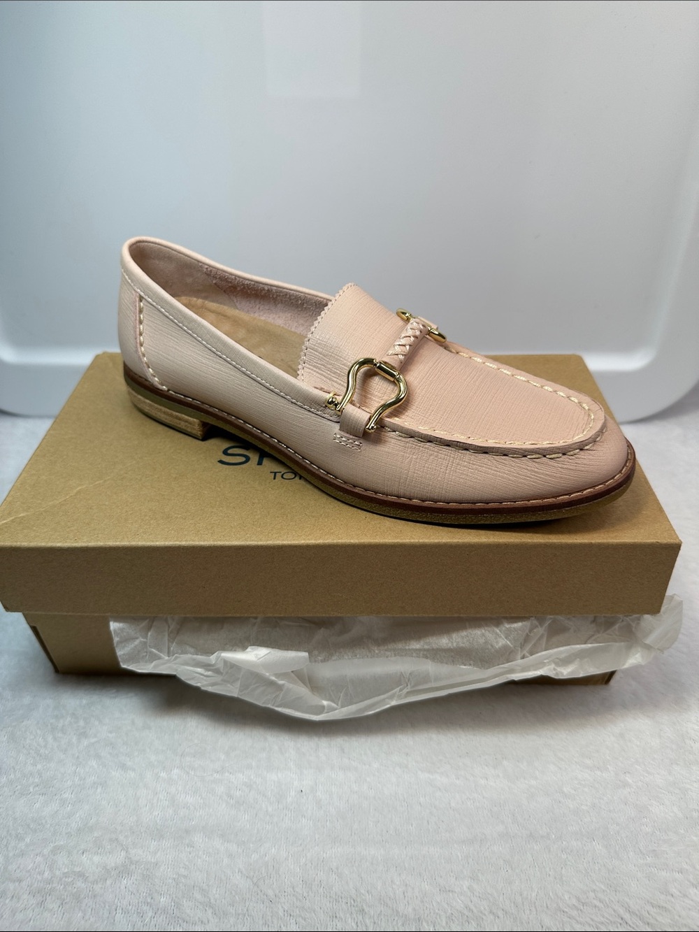 Sperry Seaport Shackle Leather Loafer Womens 7.5 M Rose